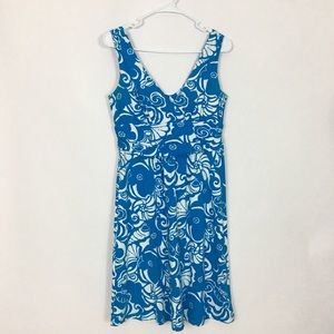 Lilly Pulitzer blue white sleeveless summer dress